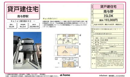 Modern 3SLDK House in Minamimotojuku 0