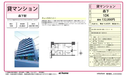 Modern 1DK Condo Near Station in Shinohashi 0
