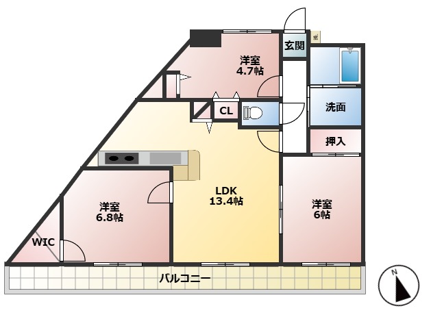 Classic 3-Bedroom Condo in Futamicho nishifutamiekimae 0
