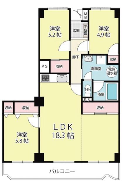 Well-Kept 3-Bedroom Condo in Gakuen 0