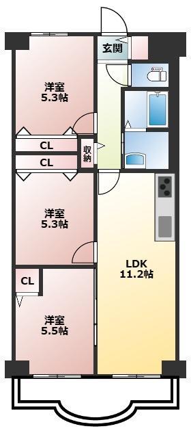明石土山駅前スカイハイツ B棟 0