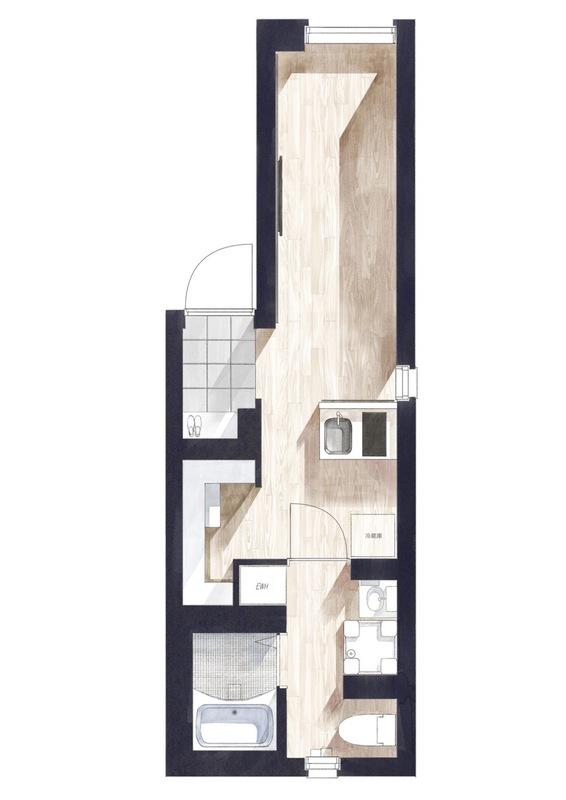 Modern Studio Condo in Honjo 0