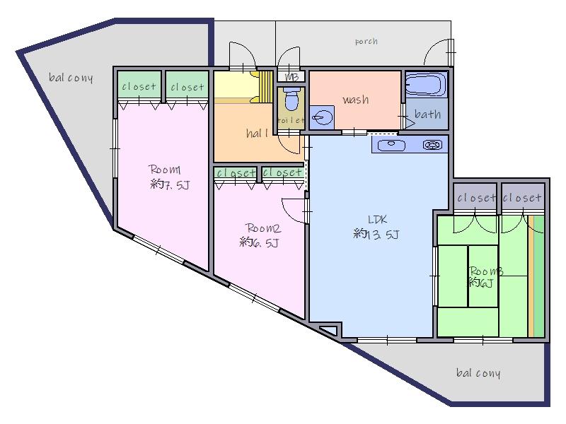 Classic 3-Bedroom Condo in Okubocho taniyagi 0