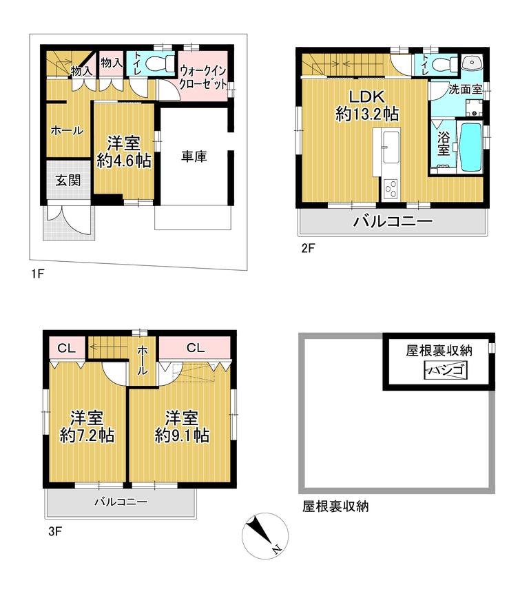 3-Bedroom House in Sangenyahigashi 0