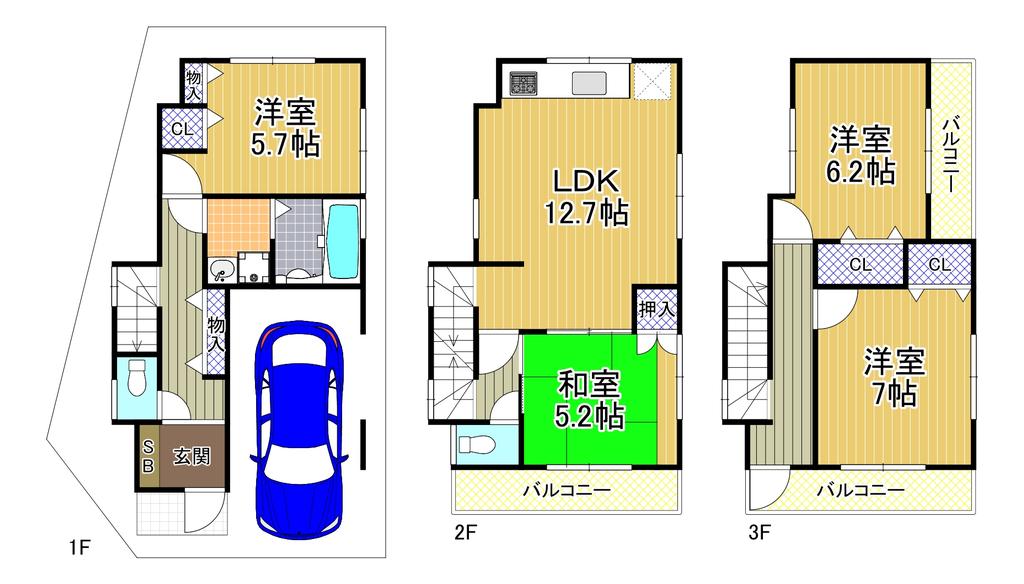 大阪府大阪市西淀川区佃5丁目 中古戸建 0