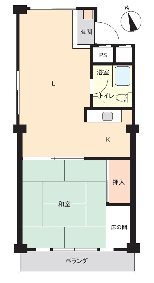Well-Kept 1-Bedroom Condo Near Station in Kasugacho 0
