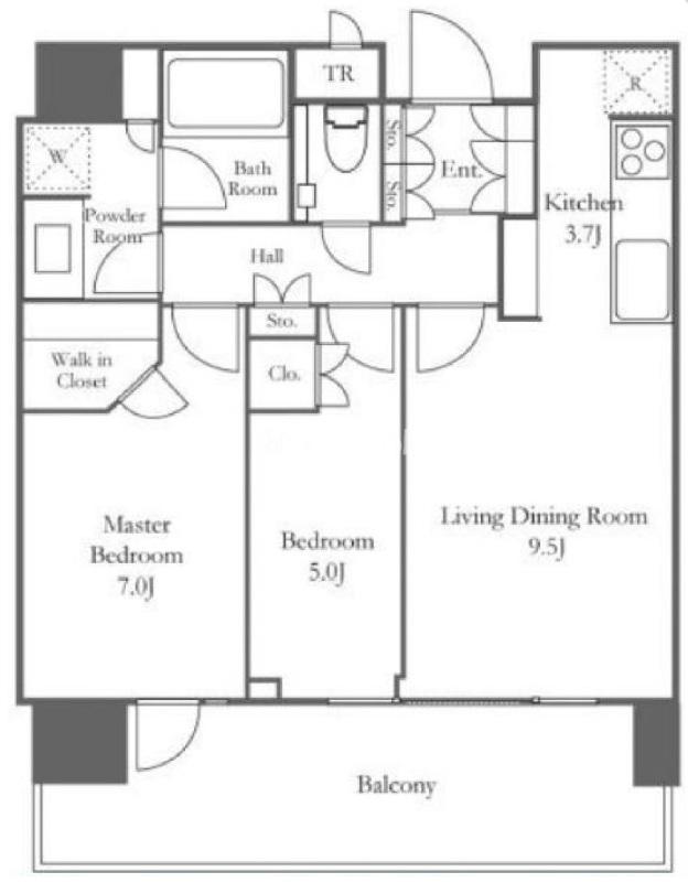 Modern 2-Bedroom Condo Near Station in Hamamatsucho sekaiboekisentabirudei 0