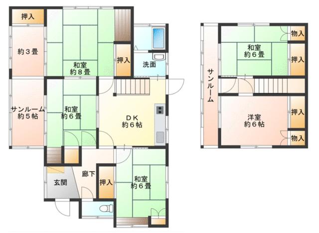Well-Kept 5-Bedroom House with a Garden in Kamitakane 0