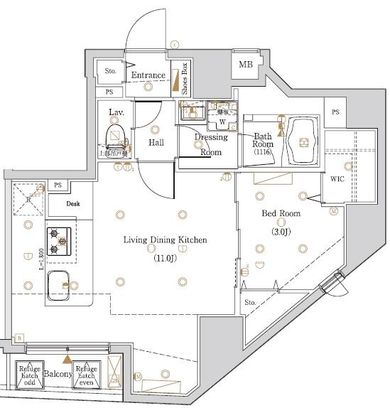 Brand New 1-Bedroom Condo Near Station in Ryusen 0