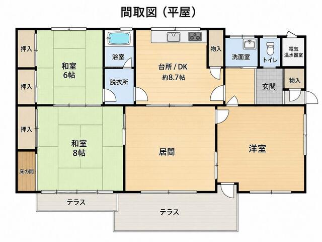 Vintage 4-Bedroom House with a Garden in Nawamachi 0