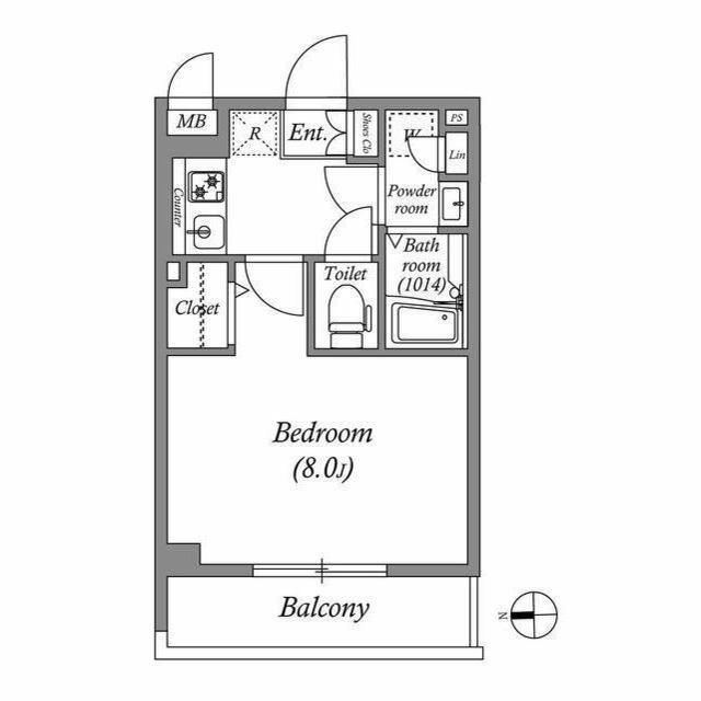 Modern Studio Condo Near Station in Omorihoncho 0