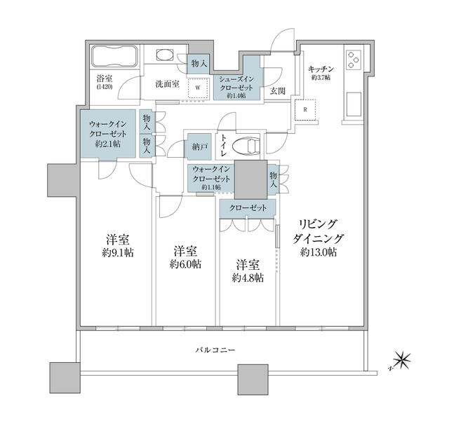 Modern 3-Bedroom Condo Near Station 0