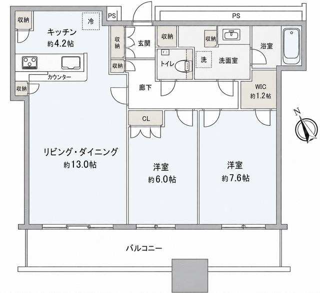 2-Bedroom Condo in Shibaura(2-4-chome) 0