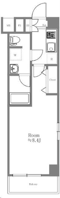Modern Studio Condo Near Station in Higashimukojima 0