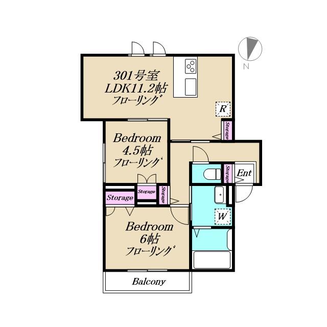 Brand New 2-Bedroom Condo Near Station in Nishiminemachi 0