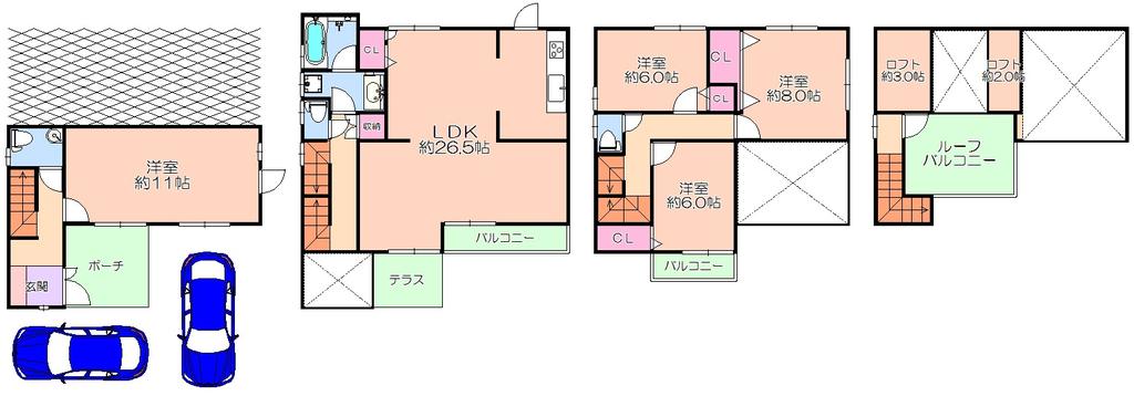 4-Bedroom House in Irodorinomori 0
