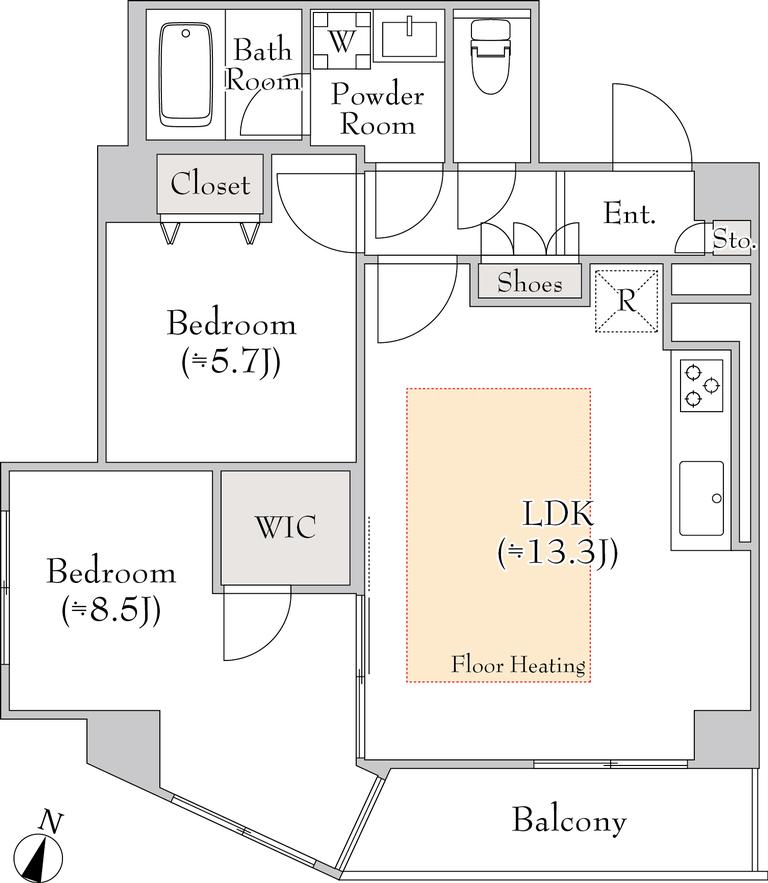 2-Bedroom Condo Near Station in Sasazuka 0