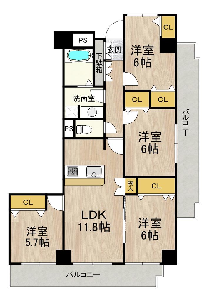 Charming 4-Bedroom Condo Near Station in Temmabashi oap-tawa(chikai.kaisofum 0