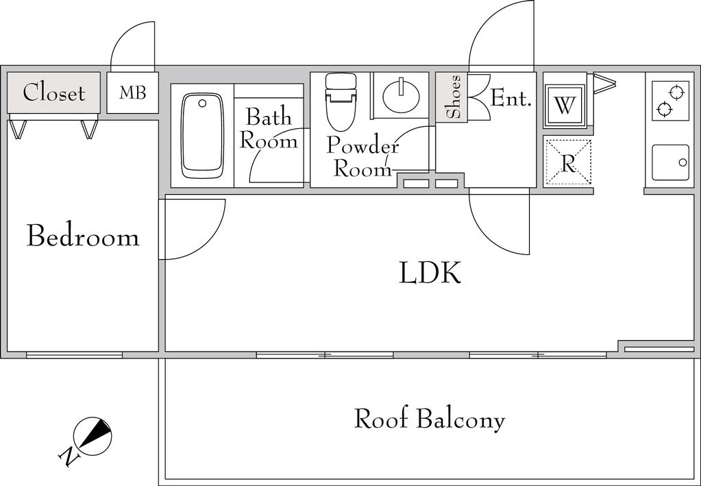 1-Bedroom Condo Near Station in Kamiyoga 0