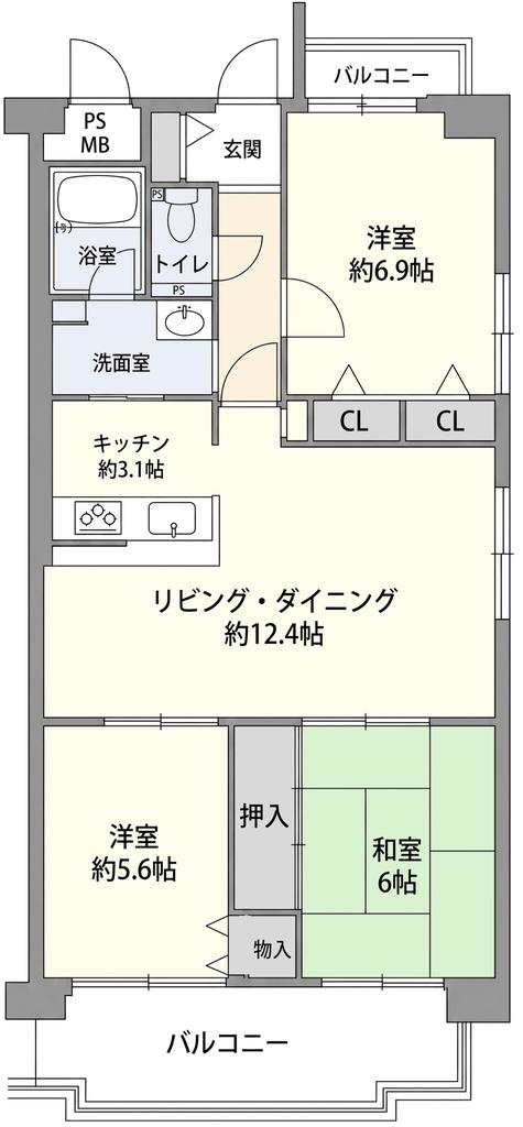 Vintage 3-Bedroom Condo in Yogaicho 0