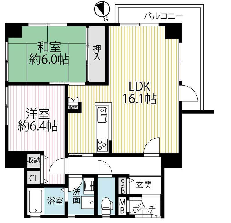 Classic 2-Bedroom Condo in Umezu fushiharacho 0