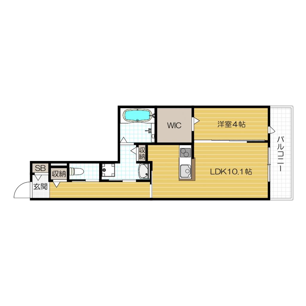 Brand New 1-Bedroom Condo Near Station in Nakazaki 0