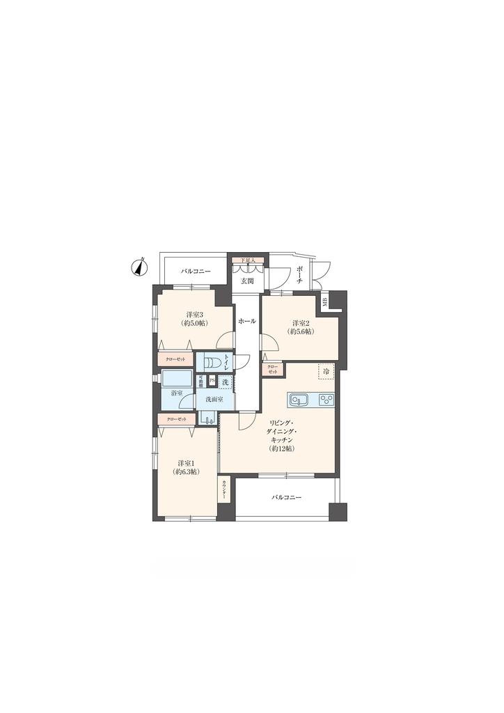 3-Bedroom Condo in Kikawanishi 0