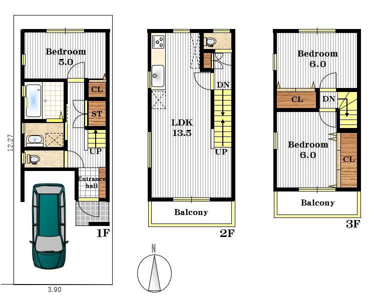 Brand New 3-Bedroom House in Akemicho 0