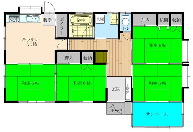 Vintage 6-Bedroom House in Shinogi nakamura 0