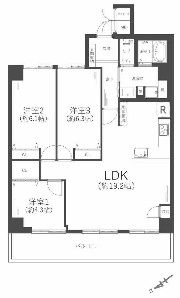 Vintage 3-Bedroom Condo Near Station in Mikawaguchicho 0