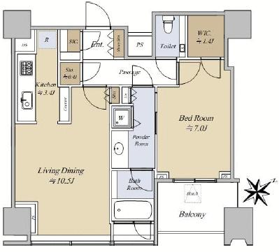 1-Bedroom Condo Near Station in Mita sumitomofudosammitatsuimbiruni 0
