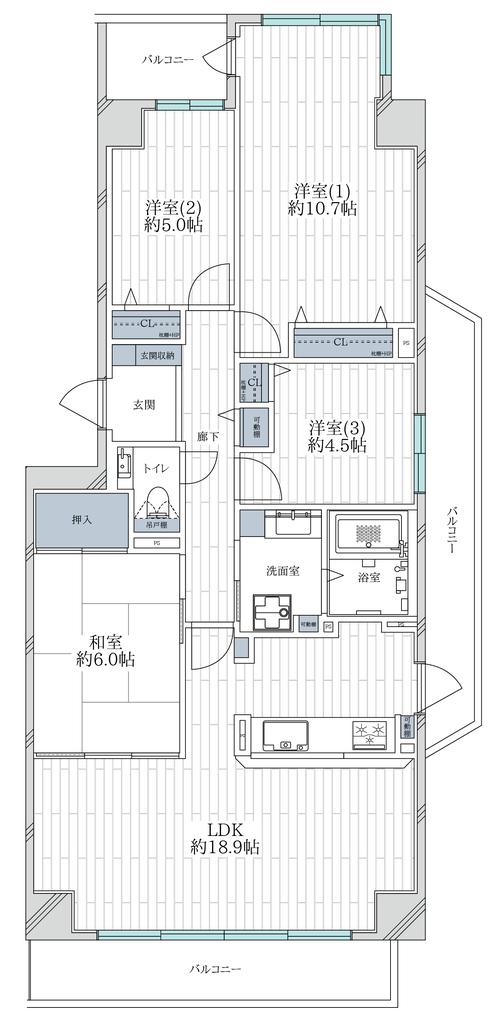 Classic 4-Bedroom Condo in Doshodai 0