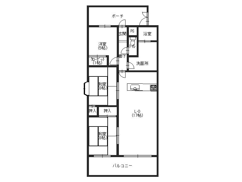 Vintage 3-Bedroom Condo in Ichiriyamacho 0