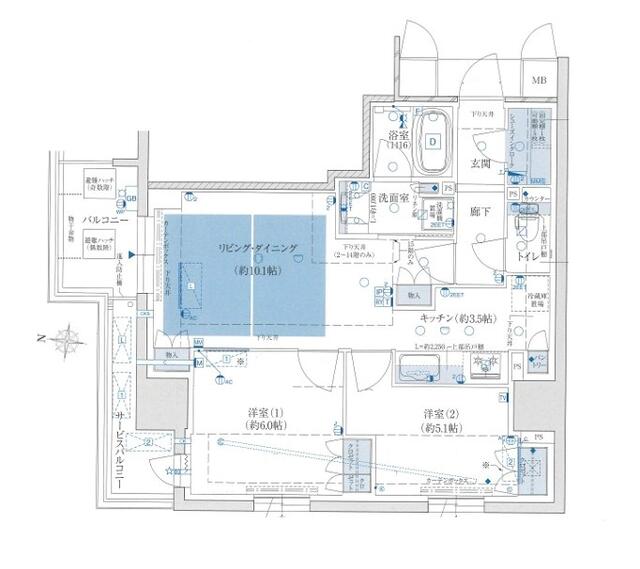 Brand New 2-Bedroom Condo Near Station in Suminodo 0