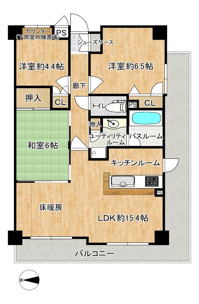 3-Bedroom Condo in Kitajocho 0